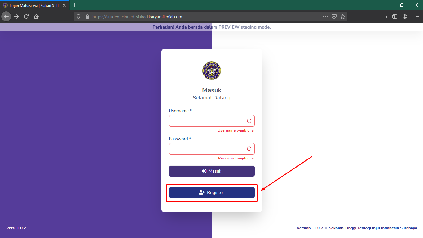 Registrasi Akun - Step 1